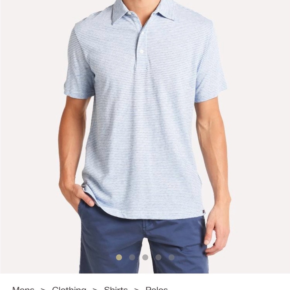 Faherty isle polo size xl